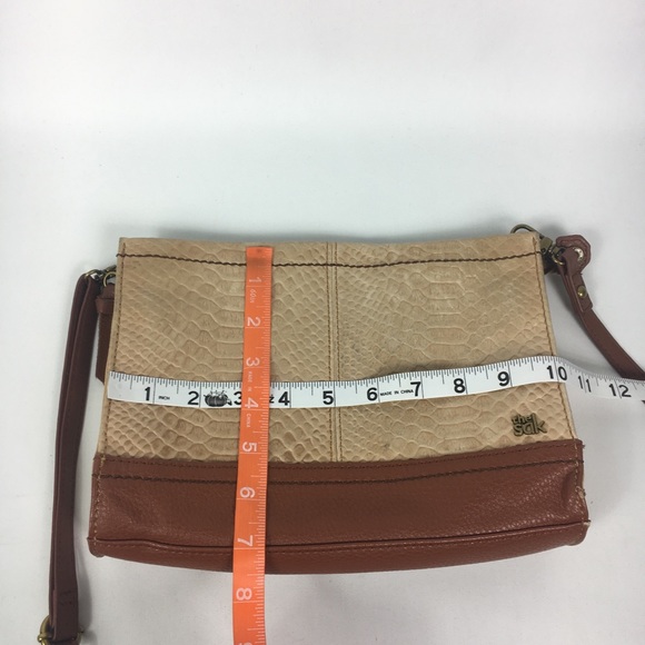 The Sak Leather Crossbody Rectangle Brown purse - Picture 6 of 8